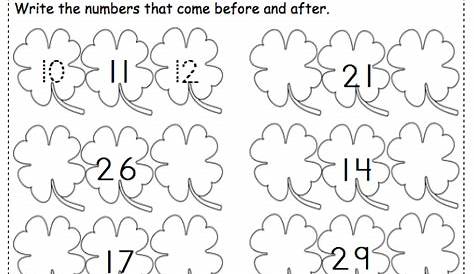 st patrick's day math worksheets