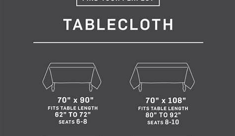 Shopping for a Tablecloth? Start with Our Size Calculator | Tablecloth