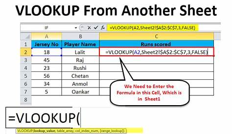 vlookup from another worksheet