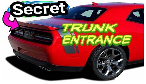 Emergency Trunk Entrance. Dodge Challenger Charger Chrysler 300 How to