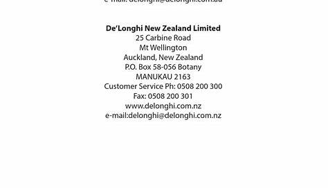 DELONGHI TCH8093ER INSTRUCTIONS FOR USE MANUAL Pdf Download | ManuaLib