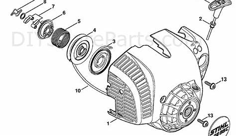 stihl bg 50 parts diagram