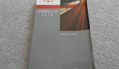 Corolla owners manual | Toyota Corolla Workshop & Owners Manual. 2019-01-26