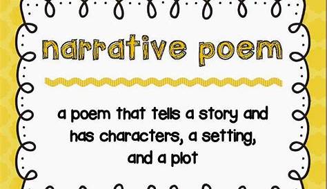 narrative poems for 3rd graders
