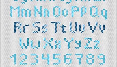 Knitted Alphabet | Cross stitch letters, Cross stitch alphabet