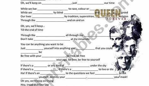 Innuendo by Queen Worksheet - ESL worksheet by QuiqueBlake