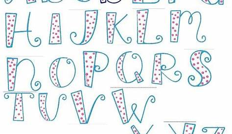 cute fonts to trace