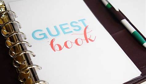 printable guest book pages