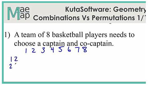 Permutations And Combinations Worksheet