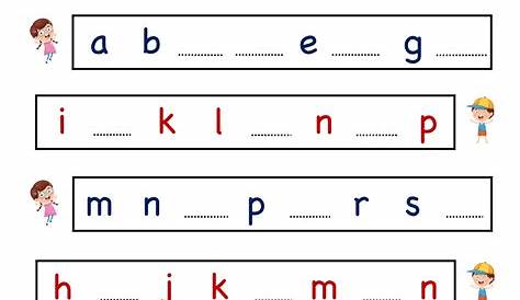 worksheet for the letter a