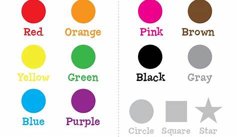 learning colors worksheets for 2 year olds