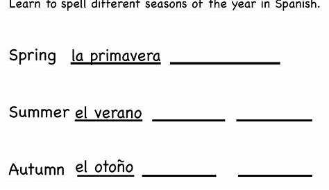 spanish beginner worksheets