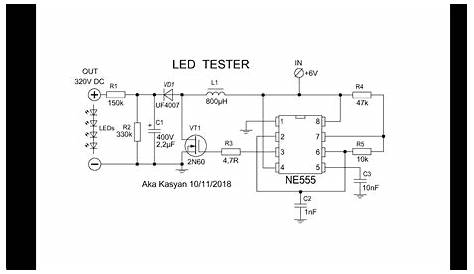 300v led backlight tester circuit diagram