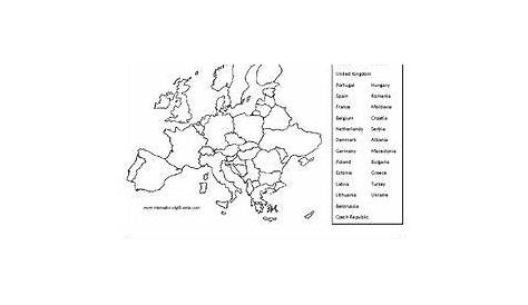 algunproblemita: Europe Map Worksheet