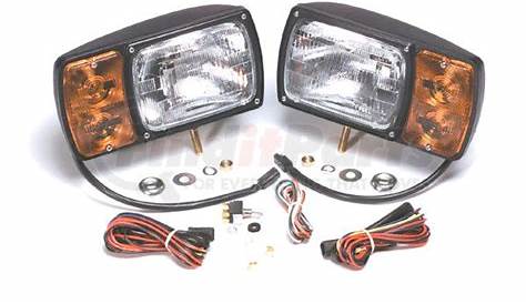 63451-4 by GROTE - Snowplow Light Kit With Universal Wiring Harness - Black