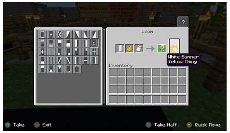 how to use a loom in minecraft