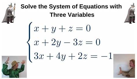 three equation system of equations