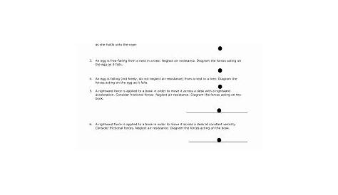 50 Free Body Diagram Worksheet Answers