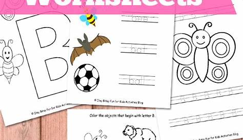 Letter B Worksheets Free Kids Printables