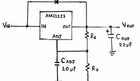 ams1117 5v circuit diagram