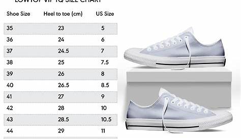 koi footwear size chart