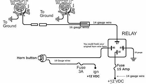 Horn Wiring Diagram - http://www.automanualparts.com/horn-wiring