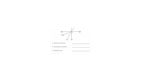 lines line segments and rays worksheets