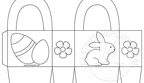 printable full page easter basket template