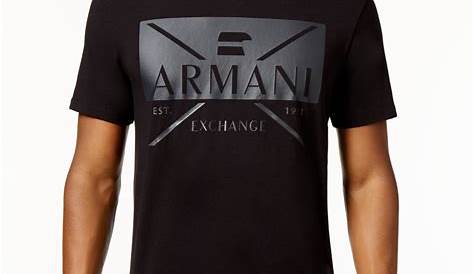 Armani Exchange Men's Graphic-Print T-Shirt & Reviews - T-Shirts - Men