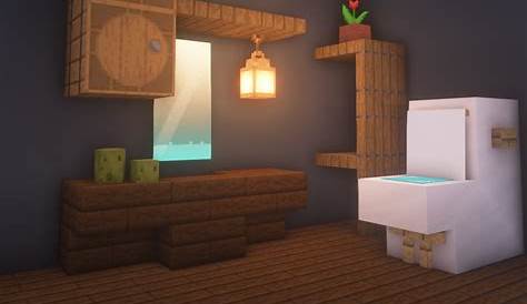 Part33 How to build a bathroom | Minecraft interior design, Minecraft