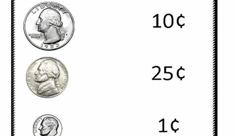 identifying coins worksheet 2nd grade