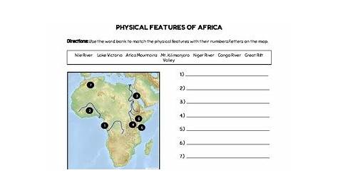 Geography of Africa (Worksheets) by Khan Ink | Teachers Pay Teachers