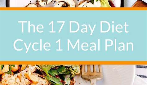 Cycle 1 Meal Plan for the 17 Day Diet - you can't go wrong with these