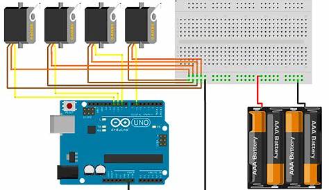 ArmUno MeArm Arduino Servo Wire Schematic
