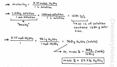 Molarity Practice Problems - ChemistryNotes.com Freezing Point