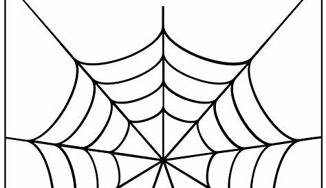spider web cut out template