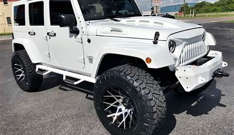 2018 Jeep Wrangler Custom Lifted Sahara White OUT Leather HARDTOP na prodej