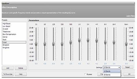 AVS4YOU >> AVS Audio Editor >> Equalizer