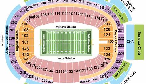 highmark stadium interactive seating chart
