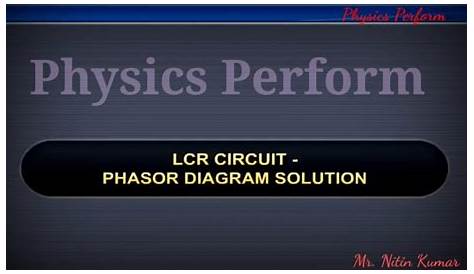 LCR Circuit - Phasor Diagram Solution Class-XII, Physics Perform 🙏🇮🇳🇮🇳