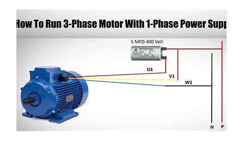 3 phase motor power circuit diagram