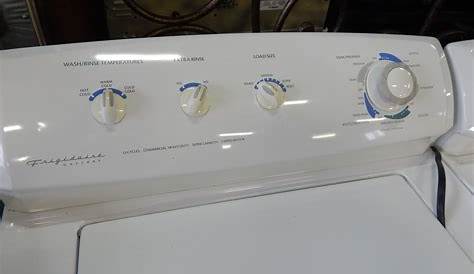 frigidaire washer and dryer manual