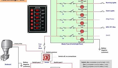 marine switch panel wiring diagram picture