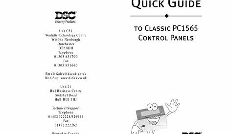 DSC CLASSIC PC1565 QUICK MANUAL Pdf Download | ManualsLib