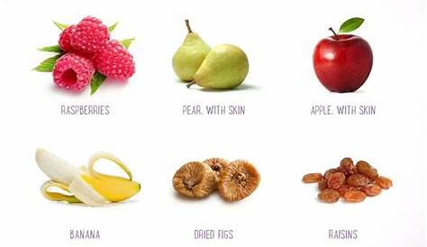 fiber amount in fruit