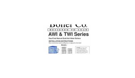 Crown boiler AWI095 Manuals | ManualsLib