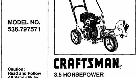 Craftsman 536797571 User Manual EDGER Manuals And Guides L0204040