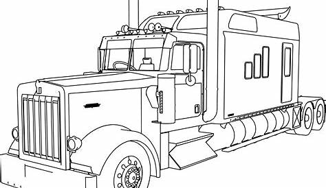Free Printable Truck Coloring Pages - Lautigamu