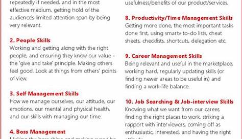 Soft Skills Worksheet And Answer Guide