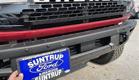 ford bronco front license plate